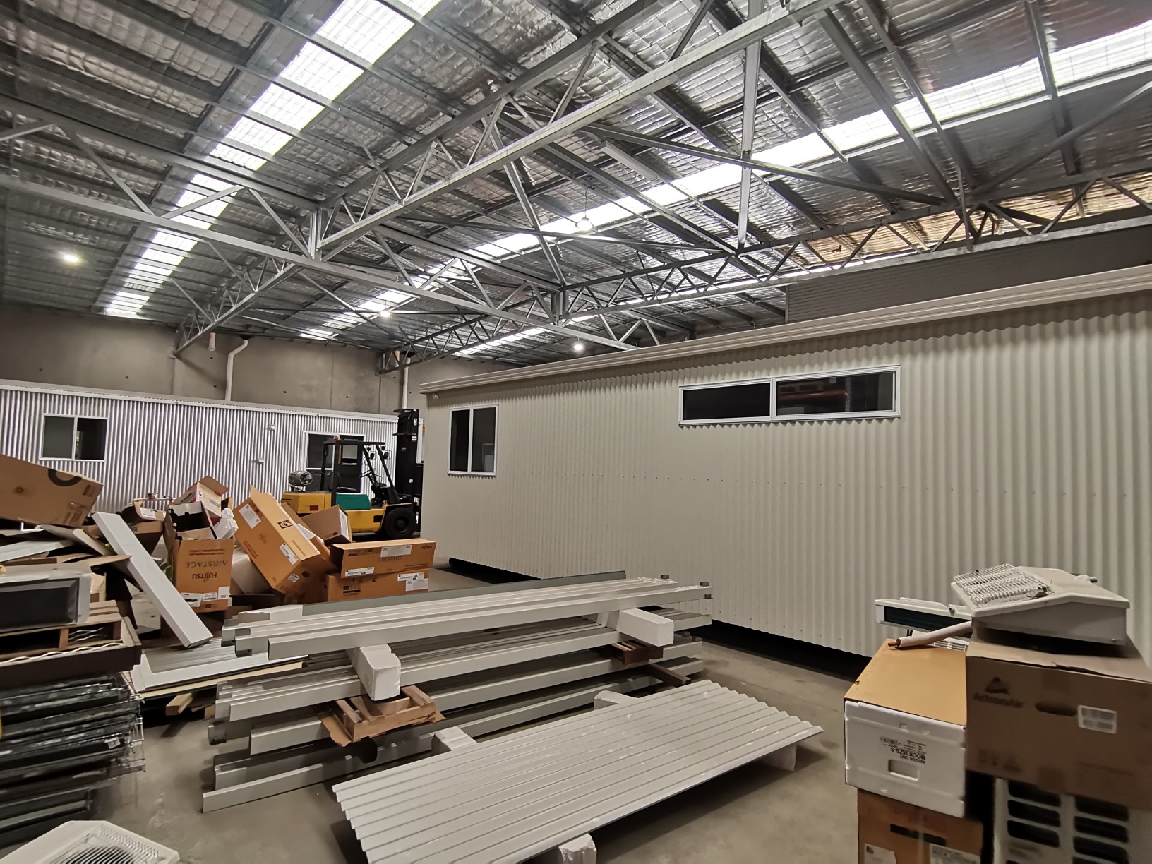 constructing in a warehouse