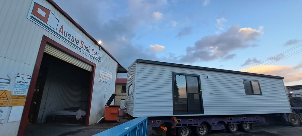 cabin leaving the warehouse