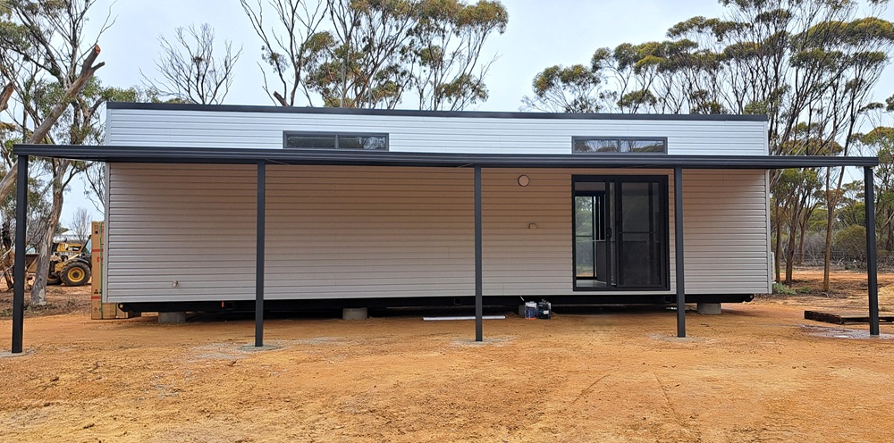 modular home build in rural area Western Australia