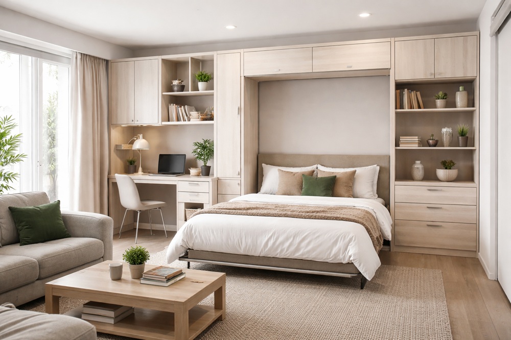 multipurpose cabin wall bed mod home