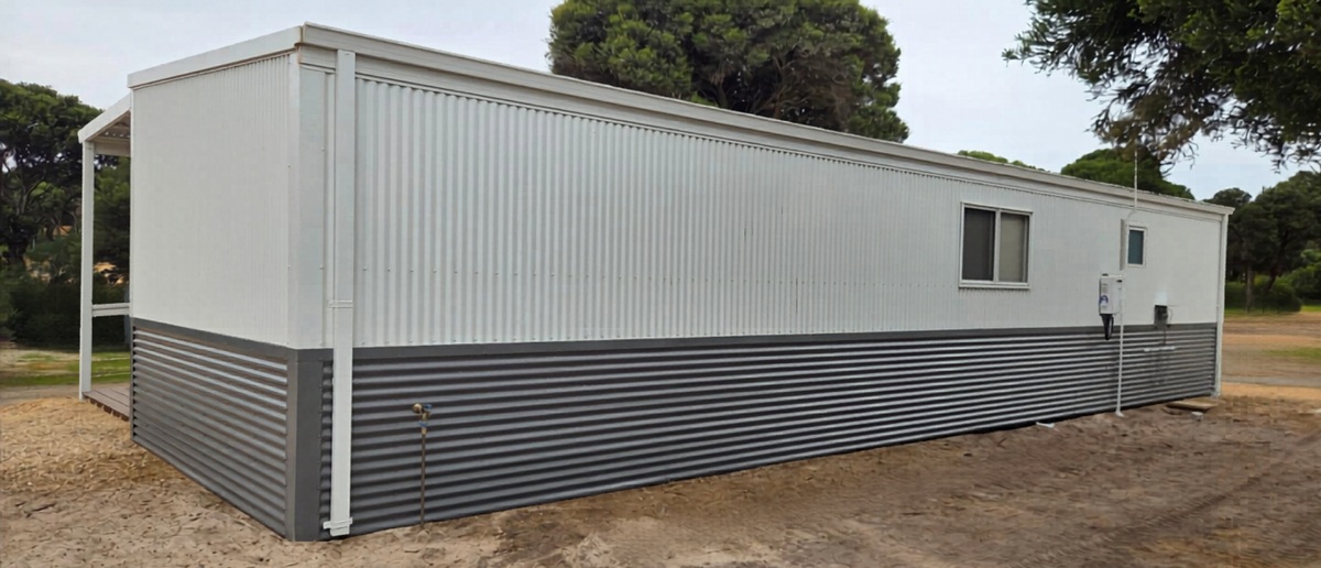 cabin showing how wide and big a modular home can be